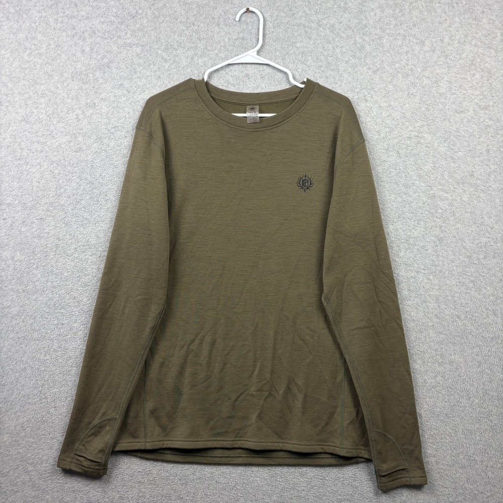 Born Primitive Sweatshirt Mens Large Merino Wool 240 Blend Pullover Outdoor